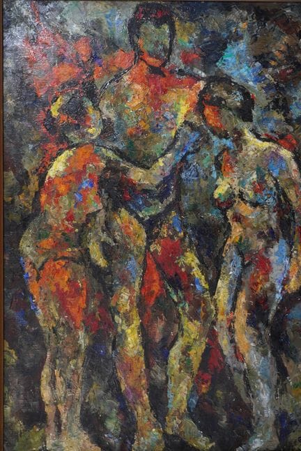 Germaine NORDMANN (1902–1997)
Trio. 
Öl auf Leinwa