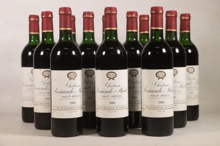BORDEAUX - 1 CBO, 12 bouteilles, Haut-Médoc, Châte
