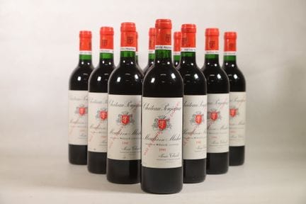 BORDEAUX - 10 bouteilles, Moulis, Château Poujeaux