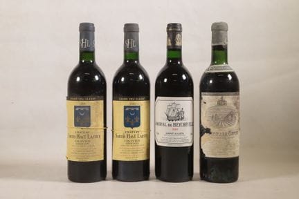 BORDEAUX - Set of 4 bottles consisting of: 
2 bott