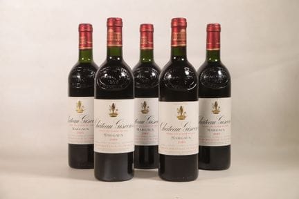 BORDEAUX - 5 bouteilles, Margaux, Château Giscours