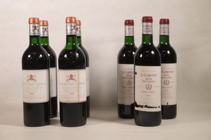 BORDEAUX - Set of 7 bottles consisting of:
4 bottl