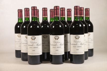 BORDEAUX - 1 CBO, 12 bouteilles, Haut-Médoc, Châte
