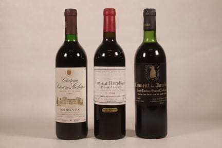 BORDEAUX - Set of 3 bottles consisting of: 
1 bott