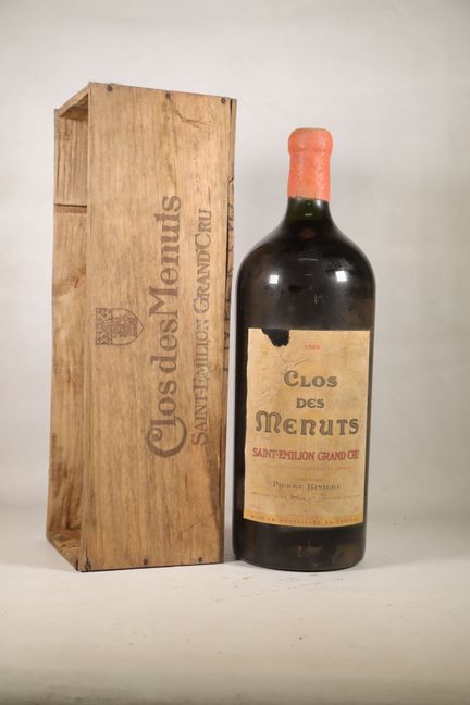 波尔多——1瓶帝国瓶（600 cl），圣埃美隆特级园，克洛斯·德·梅努酒庄，1989年份。 原装木盒