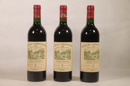 BORDEAUX - 3 bottles, Pessac-Léognan, Château Carb