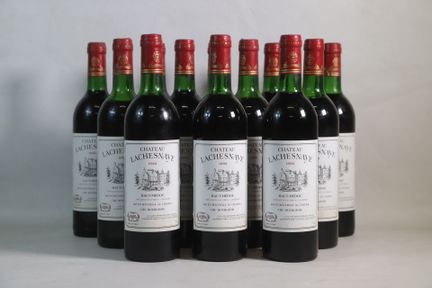 波尔多 - 1个CBO，12瓶，上梅多克，Château Lachesnaye，中级名庄，1982年