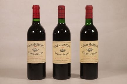 BORDEAUX - 3 bouteilles, Saint-Julien, Clos du Mar