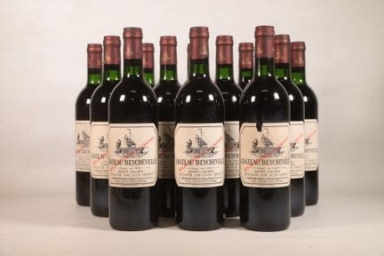 BORDEAUX - 1 CBO (sale et abimée), 12 bouteilles, 