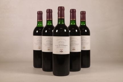 波尔多——1个CBO，6瓶，圣埃美隆特级酒庄，奥科宾酒庄，列级特级酒庄，1986年份。5个TLB（+