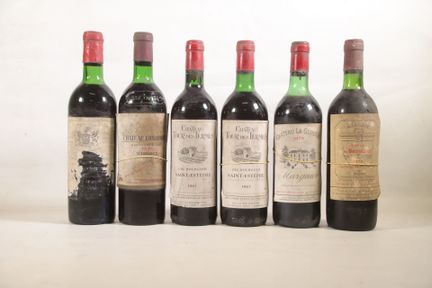 BORDEAUX - Set of 6 bottles consisting of: 
1 bott