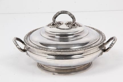 SILVER-PLATED VEGETABLE BOWL, 950 parts per thousa