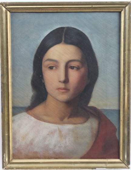 欧仁·阿拉尔·德·沙托纳夫（1828-1864）
《少女肖像》
布面油画。
44.5 x 33 厘米