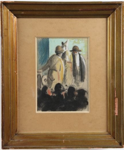 Georges TOURNON (1895-1961)
"I clown"
Acquerello. 