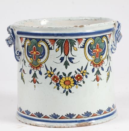 KÜHLSCHALE AUS ROUEN, 18. JAHRHUNDERT. Fayence-Küh