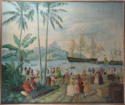 据古斯塔夫·阿洛（Gustave ALAUX，1887-1965）所述
《启程前往大都市》
胶合板油