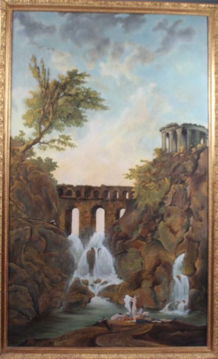 AL ESTILO DE HUBERT ROBERT 
«Paisaje romántico» 
C