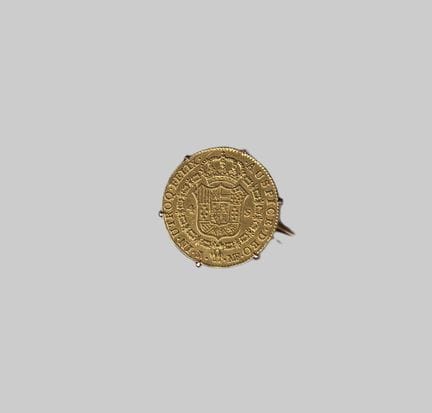 ROYAUME D'ESPAGNE 
4 escudos en or profil Charles 