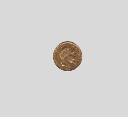 SECOND EMPIRE
1 pièce 100f or 1869, profil Napoléo