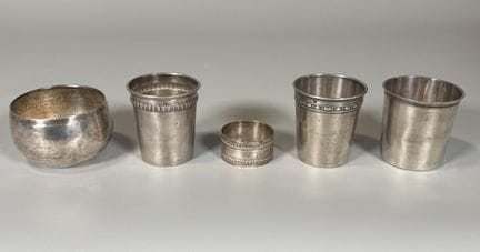ENSEMBLE EN ARGENT 925° et 950° comprenant une cou