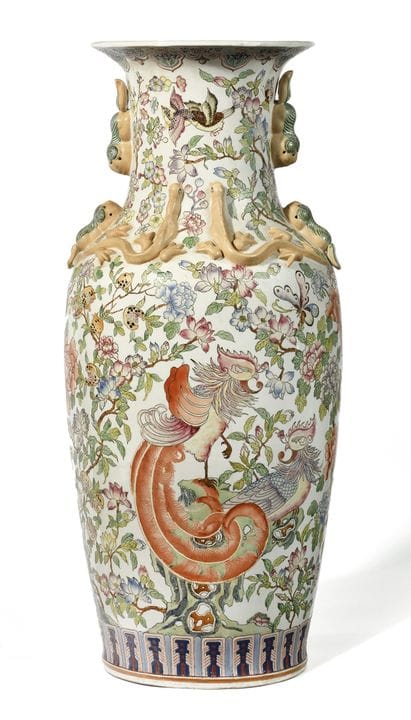 GRANDE VASO A BALUSTRADA
In ceramica smaltata con 