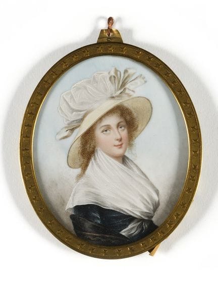 ECOLE ANGLAISE DU XVIIIème SIECLE 
Portrait d'une 