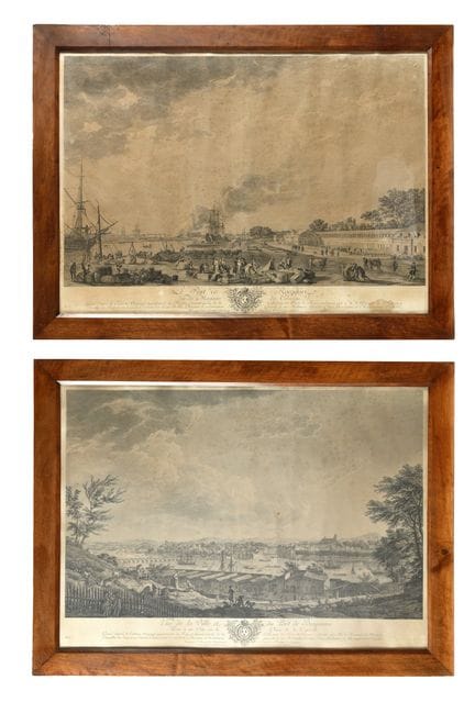 ANSICHTEN DER HÄFEN VON BAYONNE UND ROCHEFORT 
Zwe