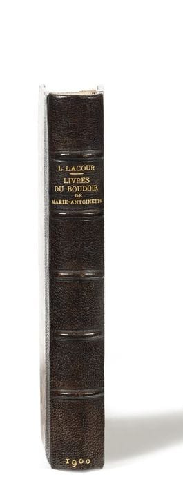 LACOUR Louis. Livres du boudoir de la reine Marie-