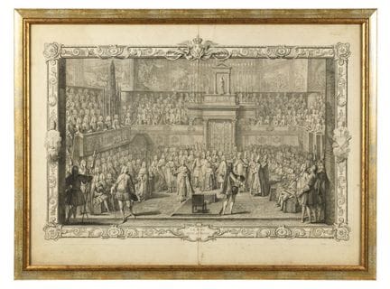 KRÖNUNG VON LUDWIG XV., KÖNIG VON FRANKREICH (1710