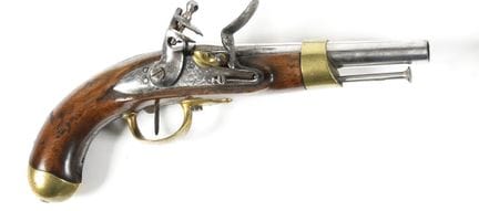 PISTOLET DE CAVALERIE À SILEX MODÈLE AN XIII.
Cano