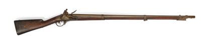 FUSIL D’INFANTERIE À SILEX MODÈLE 1822.
Canon rond