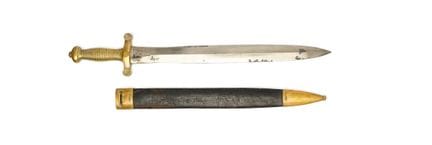 GLAIVE D'INFANTERIE modèle 1831. 
Monture en bronz