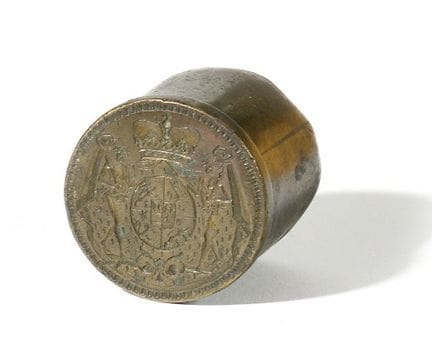 MATRICE DE SCEAU À CIRE AUX GRANDES ARMES DES PRIN