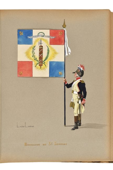 Lucien LAPEYRE (1882-1967)
« Drapeaux de la Garde 