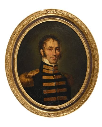 Portrait attribué à un adjudant commandant.
Huile 