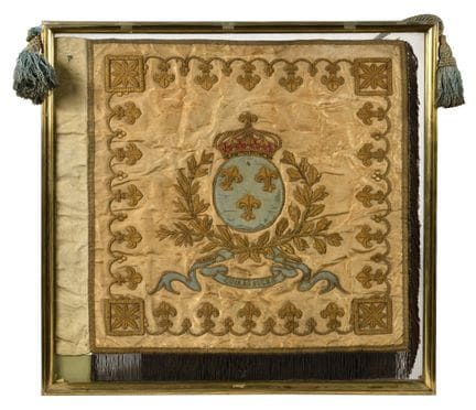 REGIMENT DE CUIRASSIERS DU DAUPHIN
Rare étendard d