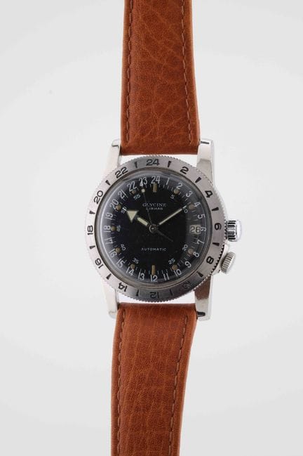 GLYCINE
Airman
Vers : 1960.
Boîtier : rond en acie