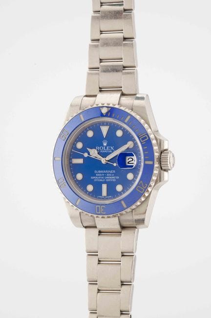 ROLEX 
Submariner "Schtroumpf"
Réf : 116619LB.
Ver