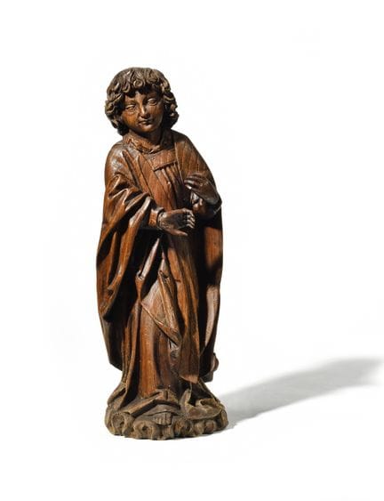 FIGURA SANTIFICA 
De madera tallada
Obra de finale