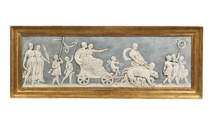 THE TRIUMPH OF ARIANE AND BACCHUS
A stucco bas-rel