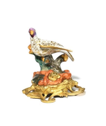 JARRÓN para ramos de flores de porcelana con decor