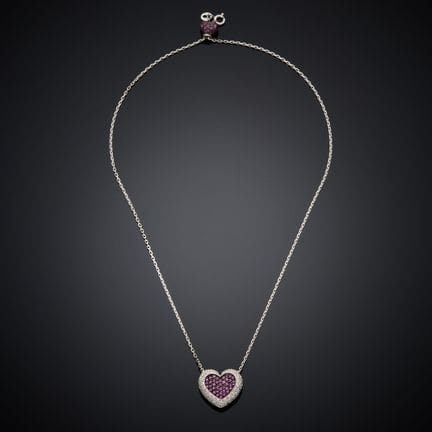 Collar de oro blanco y ennegrecido de 750 milésima