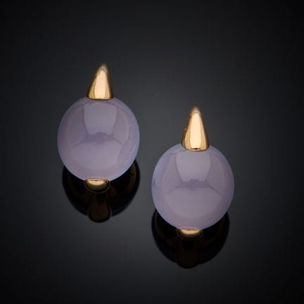POMELLATO "Luna".
Paire de pendants d'oreille en o