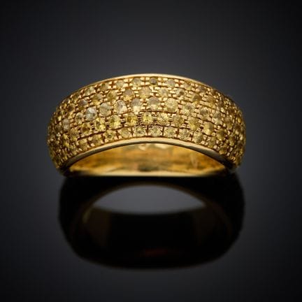 POMELLATO.
Bague en or jaune 750 millièmes, entièr