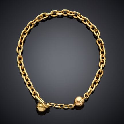 POMELLATO.
Collar ajustado al cuello de oro amaril