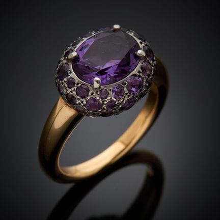 POMELLATO "Tabou".
Bague en or rose 750 millièmes,