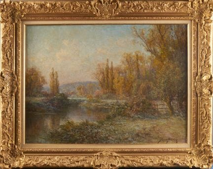 Pierre Ernest BALLUE (1855–1928).
The Pond.
Oil on