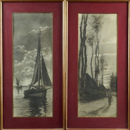 E. JOUY (19th–20th centuries).
Sailing Ships at Se