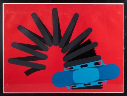 Jacques POLI (1938–2002).
Nut and Spring on a Red 