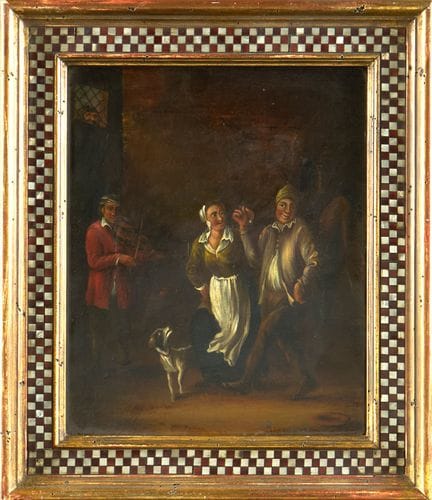 Set of four framed works. 
19th and 20th centuries